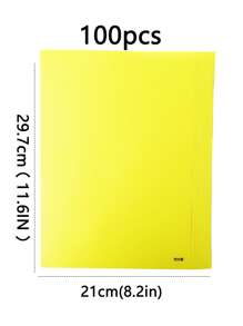 100pcs/Pack A4 Color Printing Paper, 70gsm Colored Copier Paper, Suitable For Advertising Printing, Handmade Origami, Variety Of 20 Fluorescent Colors To Choose From,School Supplies,Back To School