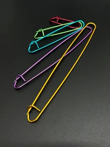 6 件混色超大别针，适用于针织和钩编物品 - DIY 纱线标记、针迹固定器和毛衣别针，用于针织工具和配件 - 彩色 - 查看 2