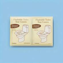 100Pcs Toilet Seat Covers Paper, Flushable Paper Toilet Seat Covers For Adults Potty Training, 100% , Travel Accessories For Public Restrooms, Airplane, Camping