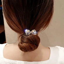 1 Stück/3 Stücke elegante einfarbige Strass Schmetterling Haargummis - modische dehnbare Haargummihalter, geeignet für Frauen und Mädchen Haargummis, Haargummis, Haargummis, Haargummis, Haargummis, Haargummis
