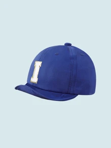 1pc Simple Letter Baby Softbrim Baseball Cap, Stylish And Versatile, Suitable For Boys And Girls Daily Outing In Spring And Summer. - Blue - View 27