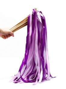 10/20Pcs Purple Fairy Wand Magic Sticks With Bells & Ribbons - Wedding Decorations, Party Supplies, Interactive Play, Perfect For Bridal Showers, Birthday Parties, Baby Showers, And Festive Celebrations Summer Gifts Beach Back To School School Supplies Room Decor
