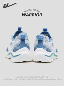 WARRIOR Serie Warrior - 1 par de zapatillas deportivas para hombre ligeras y transpirables 2025 Nuevo, diseño de cordones de caña baja, apropiadas para fitness al aire libre, calzado deportivo casual con aumento de altura versátil, zapatillas de senderismo de malla y suela blanda para una experiencia cómoda