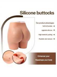 Silicone Pants With Hip Enhancer And Fake Buttocks For Women, Suitable For Waist Circumference Of 25.2 Inches -51.18 Inches, Thickness Of 0.49 Inches