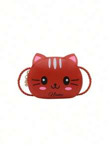 A Custom Crossbody Bag With A Personalized Name Or Holiday Message. 1 Piece Children'S Mini Cute Cartoon Fashion Shoulder Korean New Male And Female Baby Kitten Round Suitable For Girls Daily Use Primary School Students Junior High Shopping Outdoor Sports. Good Friends, Christmas Gifts. Birthday Gifts, Valentine'S Day Gift Girl. Customize Your Own Name, Letters, Lucky Numbers, Etc. - Multicolor - View 15
