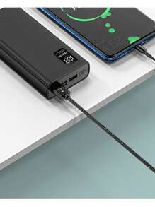 Draagbare powerbank van 20000 mAh/10000 mAh, PD20W snel opladen met LED-stroomweergave/USB/Type-C/Micro-interface, compatibel met digitale elektronische apparaten van iPhone/Android, noodbatterij voor buiten