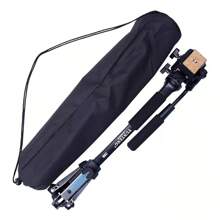 Monopié Con Cabezal De Fluido Y Base De Trípode Extraíble,Monopié extensible de aluminio para cámara DSLR con cabezal fluido y base de trípode plegable. Altura máxima: 148 cm (58 pulgadas). Carga útil: hasta 3 kg (6,6 lb).