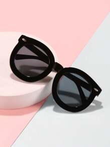 1 PC Boys Girls 4-8Y Acrylic Casual Clashing Color Spring Fashion Glasses For Holiday Outing, Costume Matching And Party Use