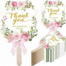 10 Hochzeits-Gästefächer mit Danke-Aufschrift als Foto-Requisiten, Hochzeitsdekoration, ein gutes Geschenk zur Belebung der Atmosphäre, geeignet als Geschenk für die Hochzeitsgesellschaft an Ihre Familie