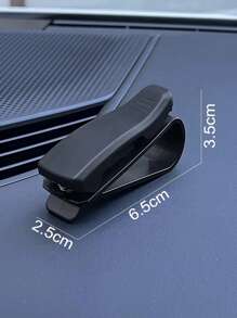 2pcs Black Car Sun Visor Sunglasses Clips - one-size - View 4