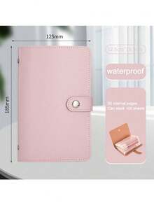 1pc Waterproof Banknote Storage Book, Holds Up To 100 Banknotes, Photos, Stamps & Cards, A6 Ultra Large Capacity Notebook With 50 Slots, Perfect Birthday Gift, PU Leather - Multicolor - View 15