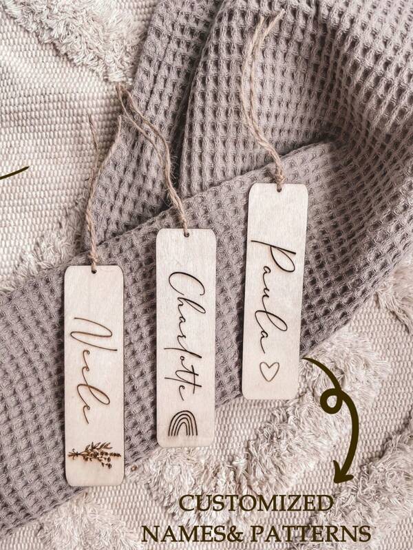 Personalised Wooden Bookmark Gift Idea Any Name Student Incentive Gift School Leavers Gift/ Pupil Gift Bookmark Party Bags Wedding Wooden Gift For Guests Wedding Bulk Favors Bridal Shower Favors