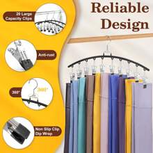 2 Packs Legging Organizer For Closet, Ginyoyo Metal Gym Clothes Organizer With 20 Clips Holds 20 Leggings, Hangers Space Saving, Closet Organizers And Storage, Room Organization Essentials, Black