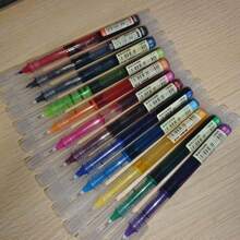 12 piezas Bolígrafos de tinta de gel líquido, bolígrafos de escritura suave de gran capacidad para escuela, oficina, exámenes, papelería, colores surtidos