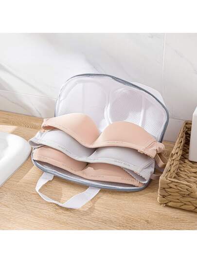 1pc Bra Wash Bag Spherical Washing Machine Protective Laundry Bag With Thickened Mesh To Prevent Deformation, Delicate Lingerie Organizer For Bras And Other Intimates, Gentle Cycle Friendly, Breathable Quick-Dry Design, Premium Household Accessory For Washing, Ideal Spring Gift For Wardrobe Care Space-Saving, Multi-Use Design With Zip Closure, Keeps Straps And Underwires In Place, Reduces Friction, Preserves Elasticity, Gentle Laundering, Suitable For Front-Load And Top-Load Machines, Ultra-Soft Mesh, Durable Polyester, Everyday Essential