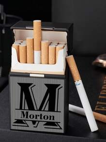 1/2Pcs Personalized Name Cigarette Case, Custom Cigarette Box, Cigarette Holder, Personalized Portable Cigarette Storage Box Customized