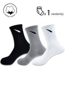 1/2/4/6/10 Pairs Of Men's Crew Socks,Cotton Sock,Long Socks,Weeklysocks ,Black Socks,White Socks,Short Socks,Autumn/Winter/Spring/Fall/Sunmer Socks,Breathable, Moisture Wicking, Sports, Business, Leisure, And Seasonal Socks With Random Colors