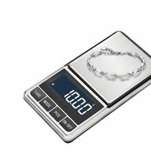 0.01g High Precision Laboratory Grade Jewelry Gold Sensitive Digital Scale, Stainless Steel Anti-Slip Waterproof Smart Electronic Weighing, Mini Portable One-Key Tare/LCD Backlight/Unit Conversion, Suitable For Medication Measurement/Gemstone Identification/Professional Laboratory Weighing Tool - Silver - View 11