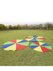 1pc Rainbow Parachute, Outdoor Sensory Training Tool, Toy For Kids, Gymnastics Rainbow Parachute