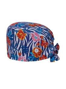 Working Cap Scrub Caps For Women, Nurse Hat Women Ponytail, Scrub Hats With Sweatband Buttons Adjustable Nurse Caps,Adjustable Working Caps With Button & Sweatband, Women Ponytail Pouch Hats - Multicolor - View 5