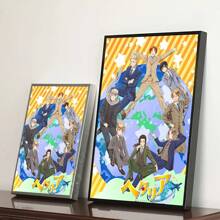 1 件经典动漫 Hetalia World-Stars 经典复古海报帆布印刷海报艺术品可爱房间装饰无框架