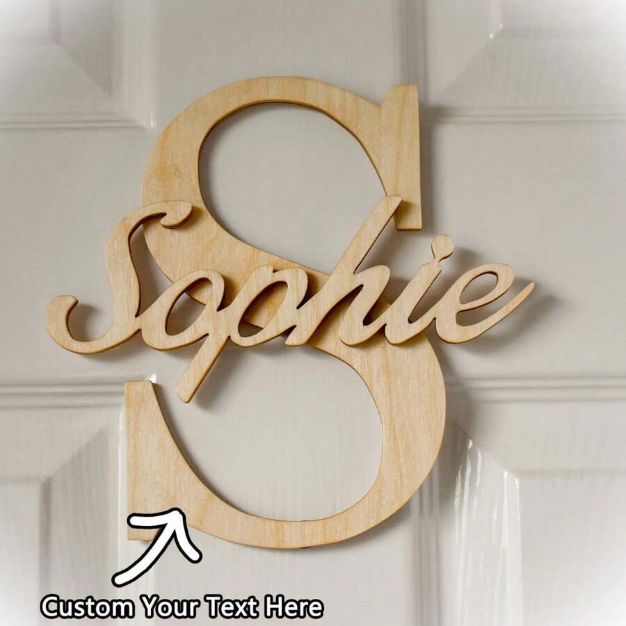 Lettres majuscules en bois personnalisées et votre texte, décoration de chambre d'enfant personnalisée, signalisation de boîte à jouets, multifonctionnel, durable, ornemental, réutilisable, exquis, élégant, de haute qualité, coloré, moderne, personnalisé, unique, cadeau idéal pour lui, cadeau idéal pour elle, petit ami, papa, petite amie, maman, famille, amis, salle de thé, maison, jardin, bureau, pour les anniversaires, pour la Saint-Valentin, pour la fête des mères, pour les anniversaires, pour la fête des pères, pour la remise des diplômes, pour les mariages, pour le pendaison de crémaillère, décoration d'intérieur, harmonie domestique