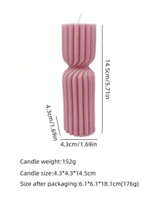 1 Stück handgefertigte Aromatherapie gestreifte Kerze, in mehreren Farben erhältlich, geeignet für Schlafzimmer Dekoration, Ambiente Dekorationen, Heimdekoration, Kamin, Wohnzimmer, Mittelstück Dekoration, Dekorkerzen, Kerzengaben, Sojakerzen, Kerzenserien, Kerzen Tischdekorationen, Geburtstagskerzen, Kerzenhalter, Geschenke für Freunde, Geschenke für Frauen, Kerzen Heimdekoration, Dekoration, Wintergeschenke, Geschenkdekoration, niedliche Kerzen, duftende Kerzen