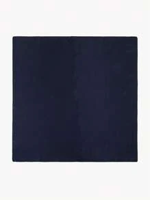 1pc Women's Plain Color Bandana Scarf, Versatile & Stylish For Dress - Navy Blue - View 3