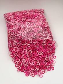 100pcs Pink Hair Scrunchies, Sweet & Simple Style, High Elasticity, Suitable For Casual Daily Use, All Season