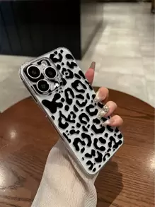 猎豹，豹纹 1 件精密孔高透明度黑色豹纹彩色加厚防摔彩绘手机壳兼容 Iphone 16/16 Pro/16 Plus/16 Pro Max、IPhone 15 Pro Max、IPhone 13、P13、P14 女款、P11、P12、XS、XR、7/8 Plus、S20、S21、S22、S23、S25 Galaxy 智能手机