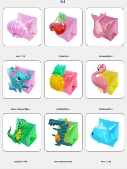 2st uppblåsbara sommararmband, ärmar för poolfest för simträning, vattensporter, lämplig för nybörjare, bra present till fest, examen, födelsedag och andra tillfällen