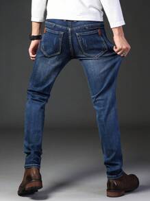 Men's Casual Slim Fit Business Skinny Jeans