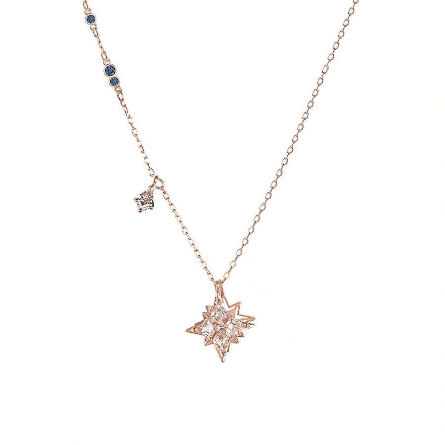 Swarovski Exquisito Todo-Partido Romántico Estrella Señoras Collar 5494352 - Chapado en oro rosa 5494352 - Ver 1