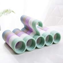 5 opakowań wielofunkcyjnych, oszczędzających miejsce, antypoślizgowych wieszaków z 5 haczykami - plastikowy organizer do szafy na szaliki, krawaty, biustonosze, skarpetki