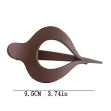 Elegant & Simple Alligator Hair Clip For Women, Suitable For Hairstyle Design At Back Of Head. Solid Color Cute, Elegant Party & Casual Street Style, Made Of ABS Plastic, Lovely For All Seasons