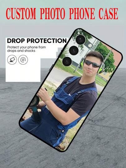 Customized Phone Case With Photos, Personalized Name, Compatible With Iphone, Creative Gifts For Couples, Friends,Stylish,Colorful,Vintage,Cute,Contracted,Funny,Custom,Personalized,Unique,Customized,Ideal Gifts For Him,Ideal Gifts For Her,Boyfriend,Girlfriend,Family,Friends,Grandparents,Couple,For Anniversaries,For Birthdays