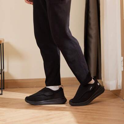  FitVille Men's Extra Wide Fit Shoes Easy Close Adjustable Slippers For Wide Feet Lightweight Walking Shoes Slip-On