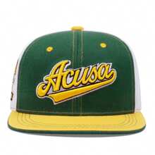 1 szt. męska czapka hip-hopowa z haftem ACUSA Color Blocking, modna zewnętrzna regulowana czapka baseballowa z ochroną przeciwsłoneczną na wiosnę i jesień, podróże, impreza na plaży