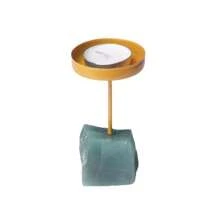 1pc Natural Crystal Gemstone Candle Holder, Aroma Diffuser, Decorative Piece - Multicolor - View 8