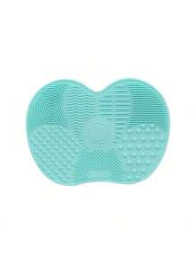 1 szt. Silikonowa podkładka matowa z wzorem kwiatu jabłka z przyssawką, silikonowa podkładka matowa narzędzie kosmetyczne, mata do czyszczenia pędzli do makijażu