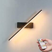 Modern Led Mirror Light Simple Touch Control Wall Sconce 330 ° Rotation-Led Rechargeable Magnetic Light Mirror Lamp Fixtures Black /White 30/60/80cm Aluminium Dimmable Rotating Rechargeable Wall Light Home Decor Fixtures For Living Room Bedroom Bedroom Bedside Hallway Lamp Dining Room Kitchen Wall