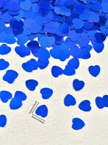 15g/10mm 金属箔心形五彩纸屑闪光心形亮片情人节结婚周年派对家居餐桌装饰照片展台背景 - 彩色 - 查看 4