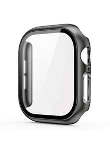1pc PC Frame + Screen Protector 2-In-1 Hard Case, Minimalist Anti-Drop Watch Cover, Compatible With Apple Watch Series 10/9/8/7/SE/6/5/4/3/2/1, Fits 38mm/40mm/41mm/42mm/44mm/45mm/46mm/49mm (Watch & Strap Not Included) - Shell and Membrane - View 9
