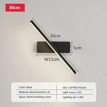 Modern Led Mirror Light Simple Touch Control Wall Sconce 330 ° Rotation-Led Rechargeable Magnetic Light Mirror Lamp Fixtures Black /White 30/60/80cm Aluminium Dimmable Rotating Rechargeable Wall Light Home Decor Fixtures For Living Room Bedroom Bedroom Bedside Hallway Lamp Dining Room Kitchen Wall
