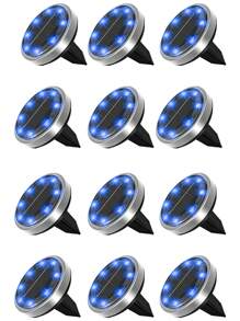 Outdoor Solar Ground Lights, Solar Path Lights, Solar Lawn Lights, Solar Garden Lights, Solar Walkway Lights, Solar Lighting, IP65 Waterproof Ambient Lights, Suitable For Courtyards, Villas, Sheds, Gardens, Terraces, Parties, Picnics, Halloween Festivals, And Other Lighting Applications.