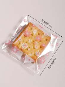 50/100 个雏菊印花塑料包装袋，透明 OPP 自粘式零食袋，适用于糖果、饼干、烘焙、食品、派对礼品和礼品包装，自粘式一次性糖果包装 - 彩色 - 查看 6