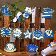 24 Pieces Of Graduation Party, Ceremony, Evening Party, Graduation Decorative Woodwork Hanging Ornaments, Graduation Tree Ornaments, College Graduate Ornaments Gifts Birthday