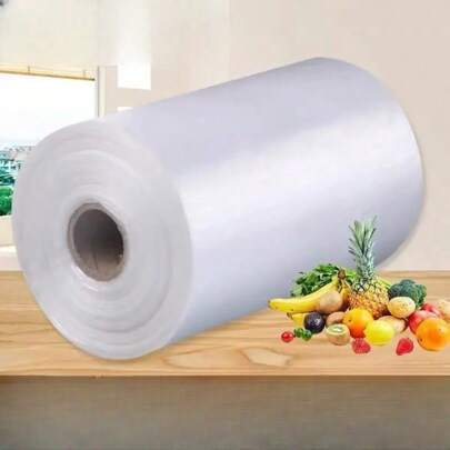 200 bolsas grandes transparentes para almacenamiento de alimentos - congelación, embalaje de plástico multiusos para supermercados y tiendas de conveniencia