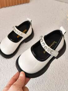 Mocassins style princesse élégants pour enfants, convenant pour toutes les saisons, chaussures adorables