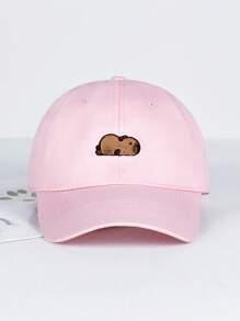 New Spring/Summer Capybara Embroidery Solid Color Baseball Cap, Cute & Fashion, Soft Breathable Sun Hat, Suitable For Daily Wear, Size Adjustable, Fit For Students & Young Adults - Capybara - View 18